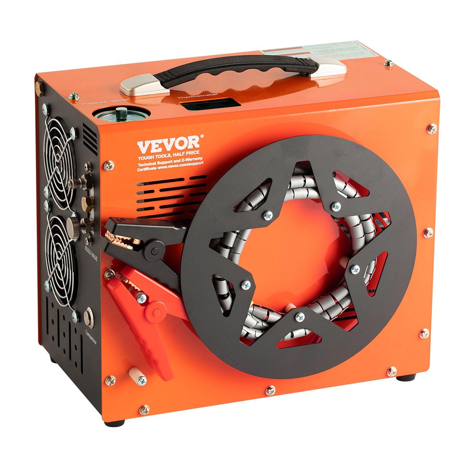 4500PSI Portable PCP Air Compressor - 30Mpa High Pressure Airgun Pump with Auto-Stop & Built-in Power Converter (DC12V/AC120V) | Oil-Free & Water-Free Design for Air Rifles, Paintball Tanks & Scuba Diving | Perfect for Hunting, Sports & Outdoor Adventures