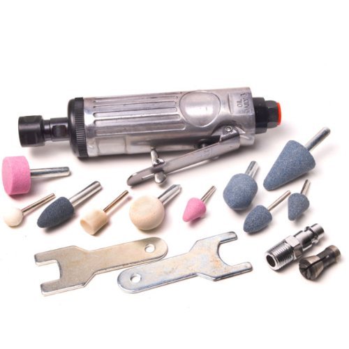 15-Piece Air Die Grinder Kit with 1/4