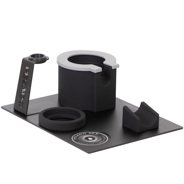 Heavy Duty Tamping Station for Espresso - Professional Coffee Tamper Stand with Non-Slip Base, Perfect for Home Baristas & Coffee Shops (Use for Espresso Machine Accessories & Coffee Preparation)