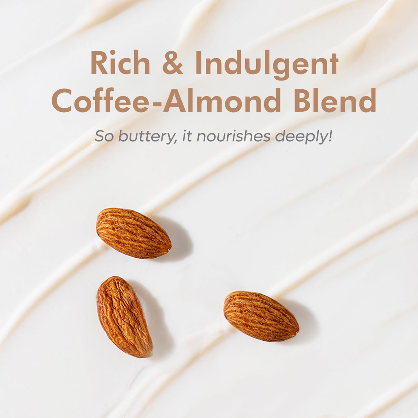mCaffeine Coffee & Almonds Body Butter for Women - Deep Hydrating & Moisturizing Body Lotion - Smoothes & Softens Dry Skin - Improves Skin Moisture Barrier - 3.5 oz - Perfect for Daily Skincare Routine & Post-Shower Hydration