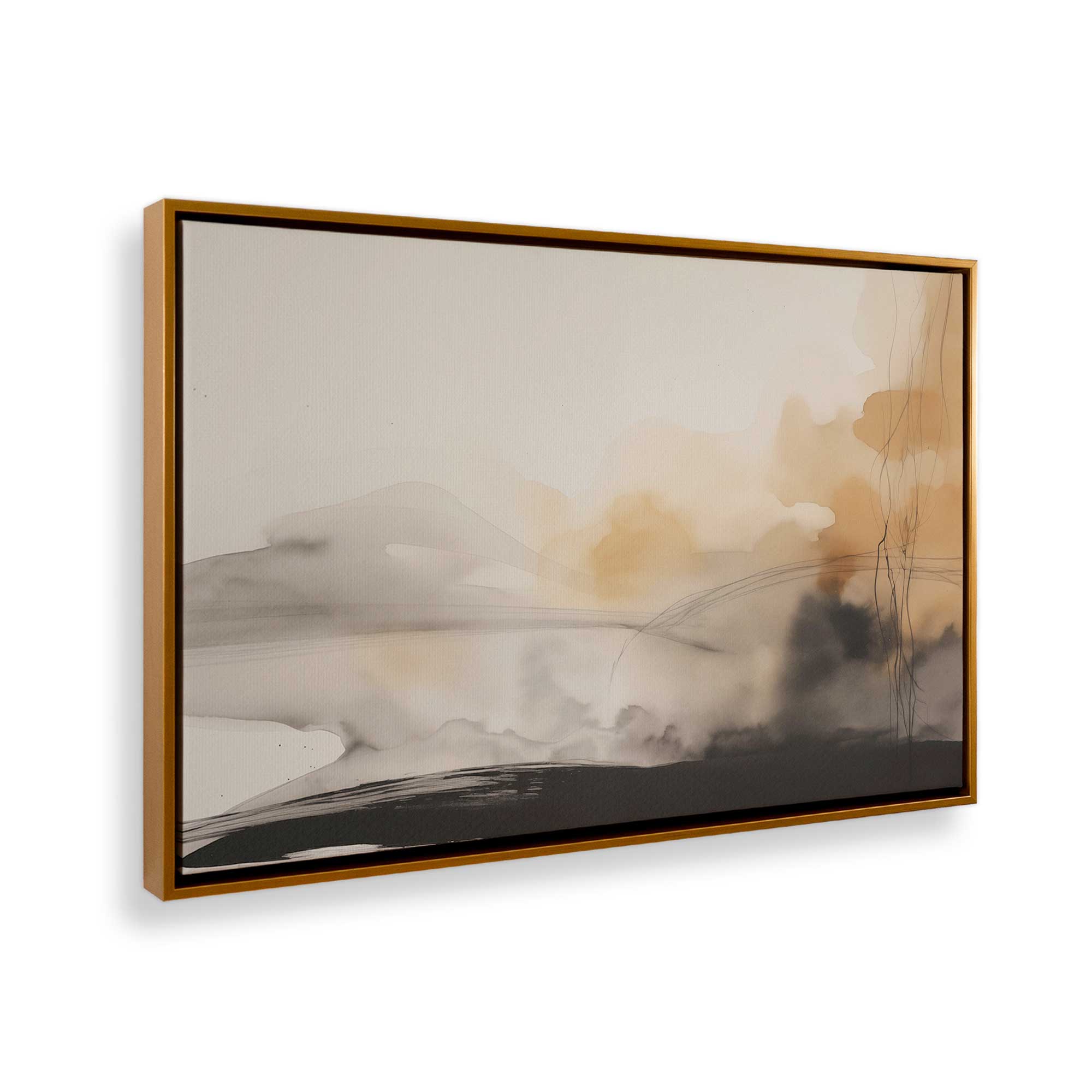 Rustic Copper Melody Canvas Wall Art Print - Handmade Home Decor for Living Room, Bedroom & Office