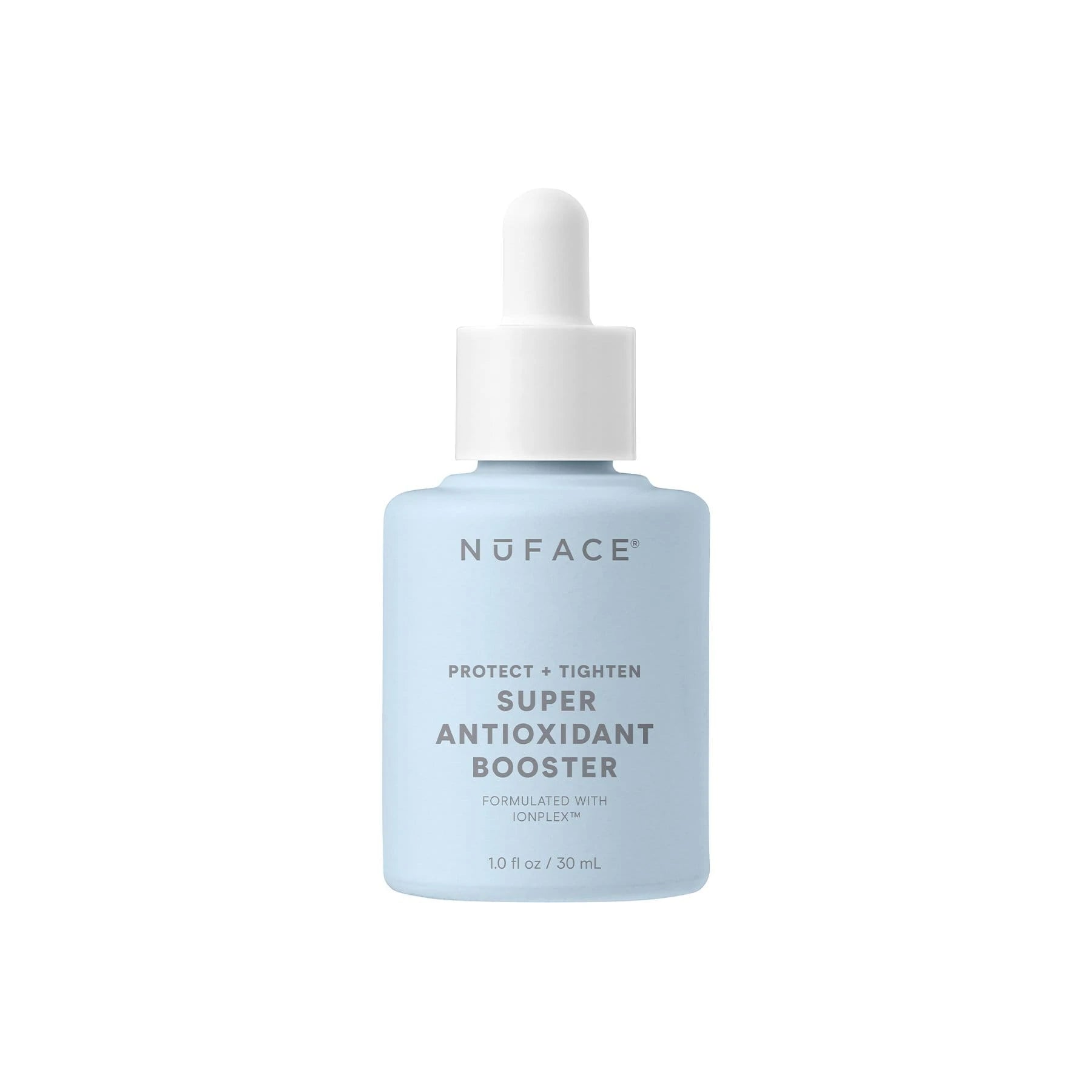 NuFace Super Antioxidant Booster Serum for Face - Anti-Aging Vitamin C Serum with Hyaluronic Acid & Green Tea Extract - Brightening & Hydrating Skincare for Daily Use