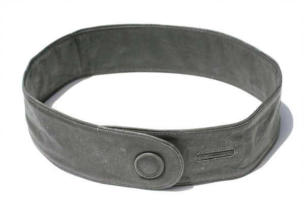 Distressed Black Button Belt - Stylish Adjustable Waist Belt for Men & Women - Perfect for Jeans, Pants, and Casual Outfits