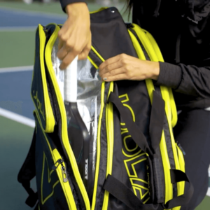 JOOLA Tour Elite Pickleball Bag - Premium Paddle & Gear Backpack for Men & Women (Black/Yellow) - Perfect for Tournaments, Training & Travel