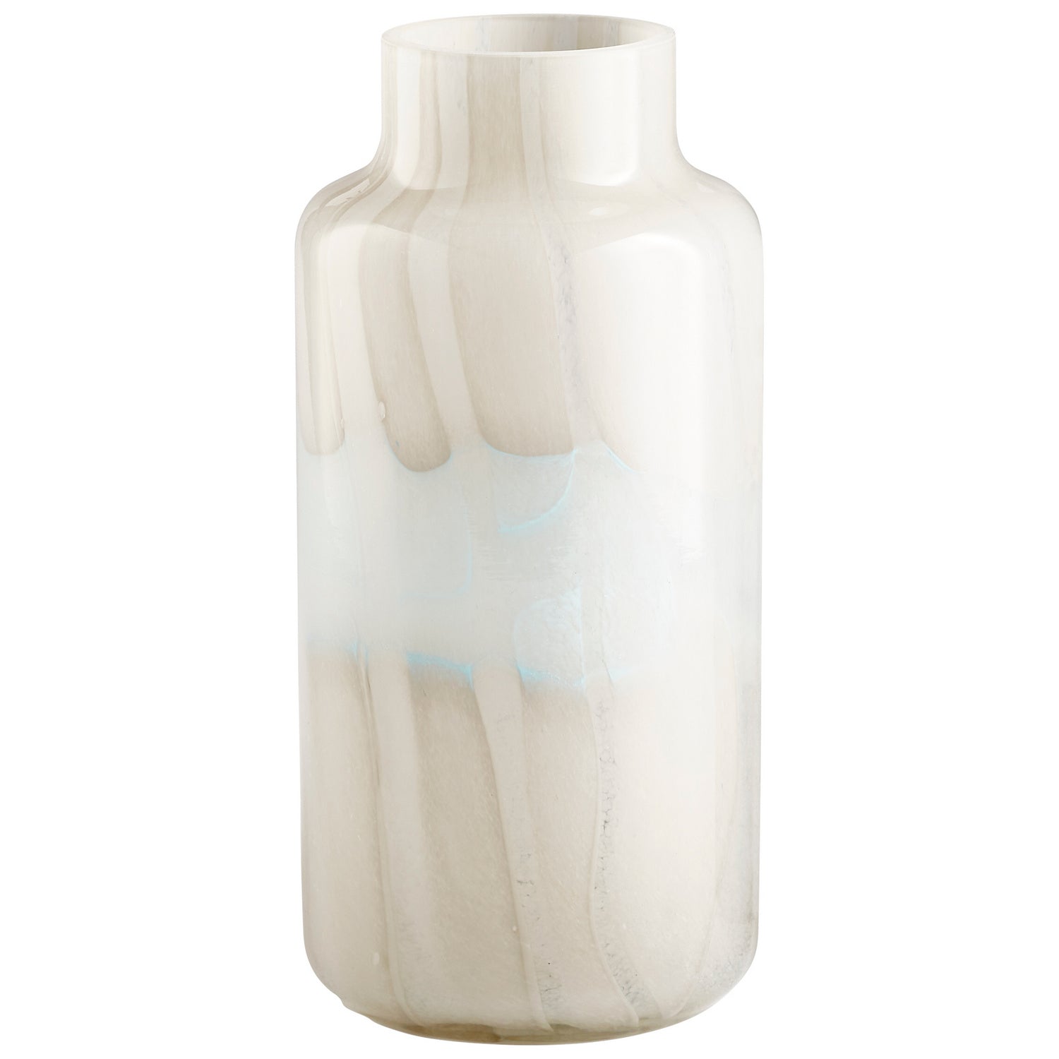 Cyan Design 11078 Lucerne Vase - Large Tan and Aqua Ceramic Vase for Home Decor, Living Room Centerpiece, Wedding & Event Floral Arrangements
