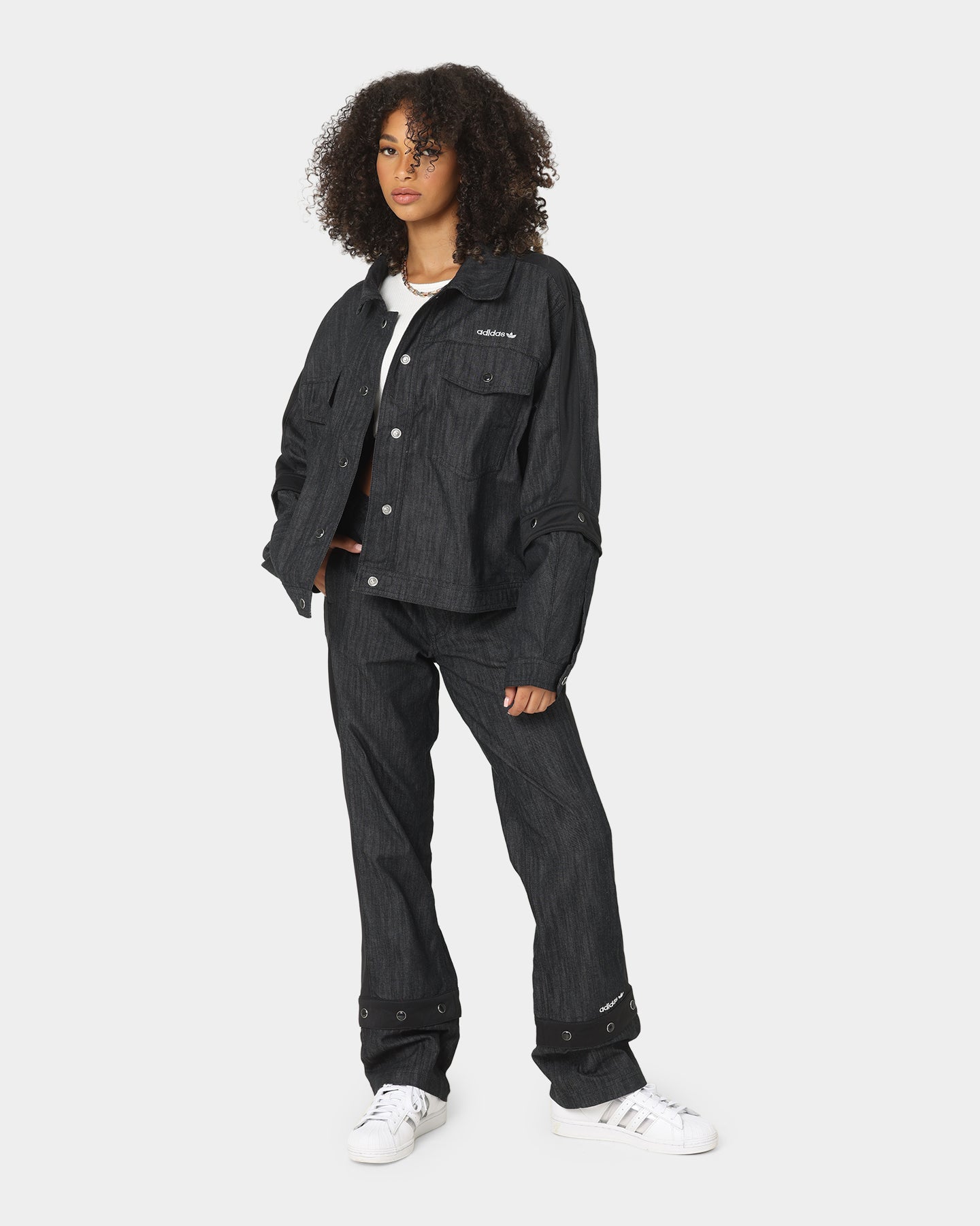 Adidas Women's Twill Track Pants - Black Athletic Joggers for Running, Yoga & Casual Wear | Comfortable Workout Pants with Pockets