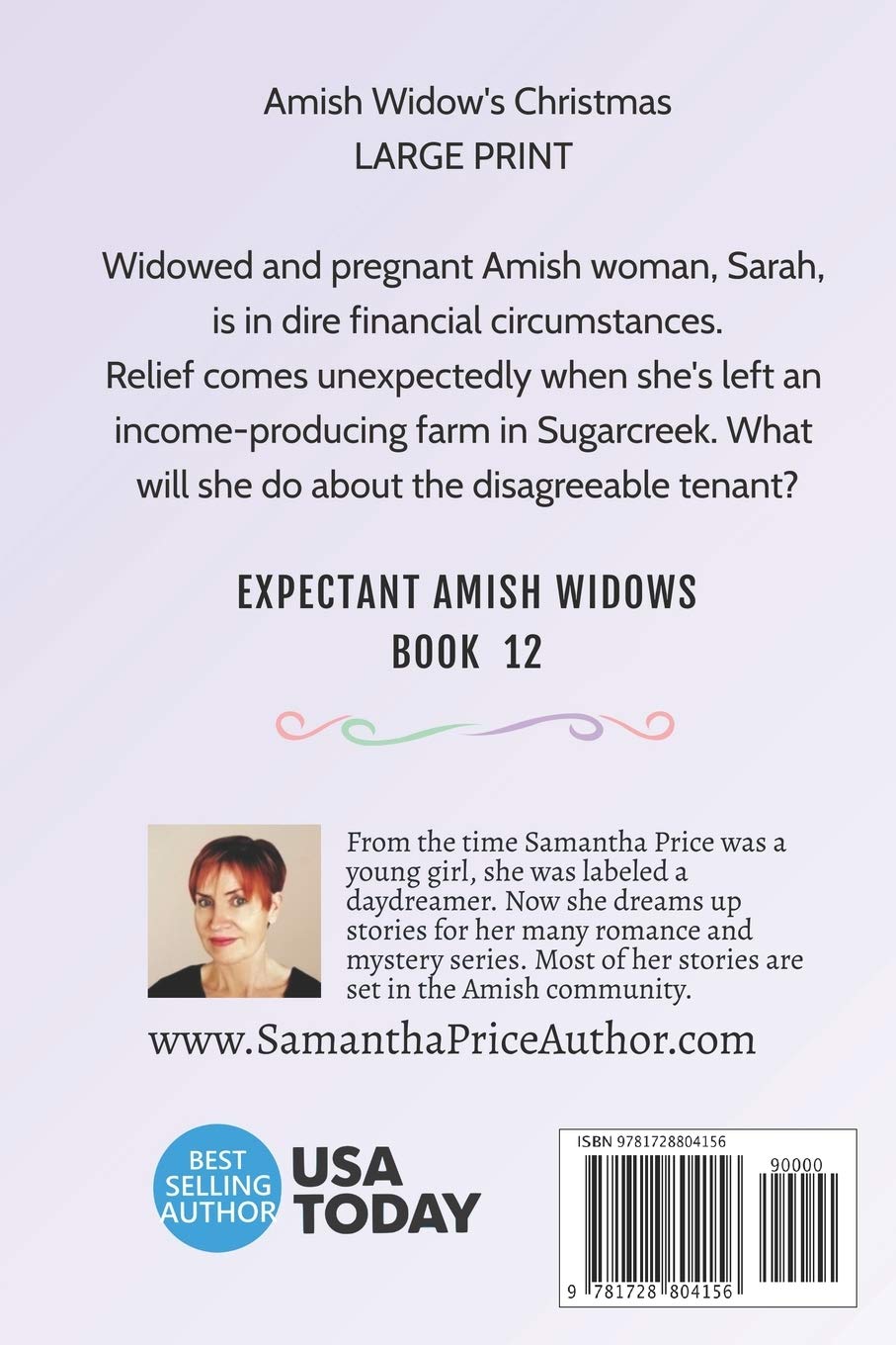 Amish Widow's Christmas LARGE PRINT: Inspirational Christian Romance Novel - Perfect for Holiday Reading & Book Club Discussions