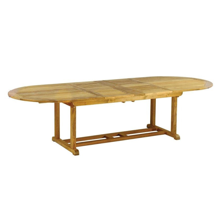 Kingsley Bate Essex 114 Extendable Dining Table - Expandable Outdoor Patio Furniture for Entertaining & Family Gatherings