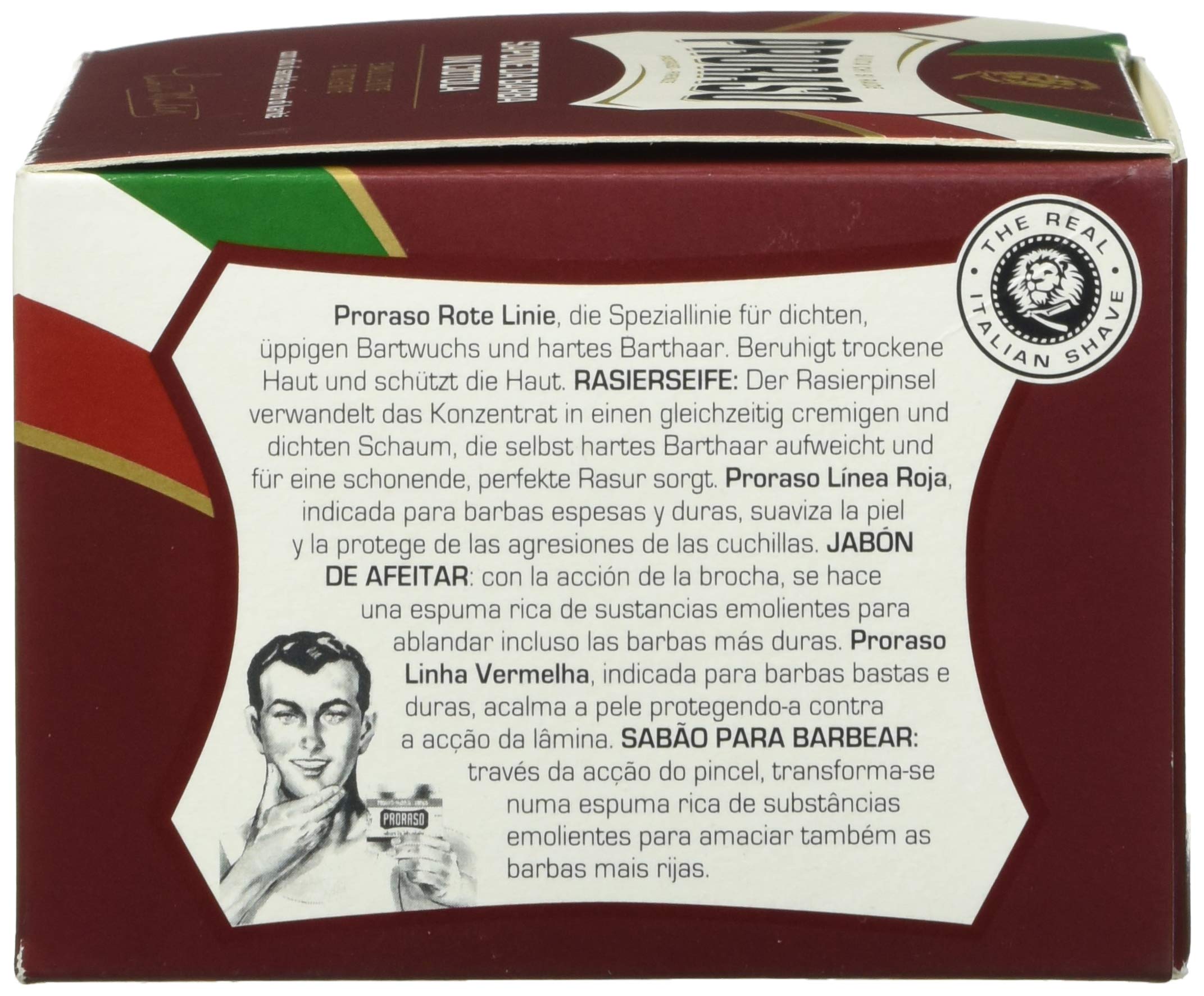 Proraso Shaving Soap for Men - Classic Barber Shaving Cream with Eucalyptus & Menthol - Perfect for Sensitive Skin & Close Shaves - Ideal for Daily Grooming & Professional Barbers