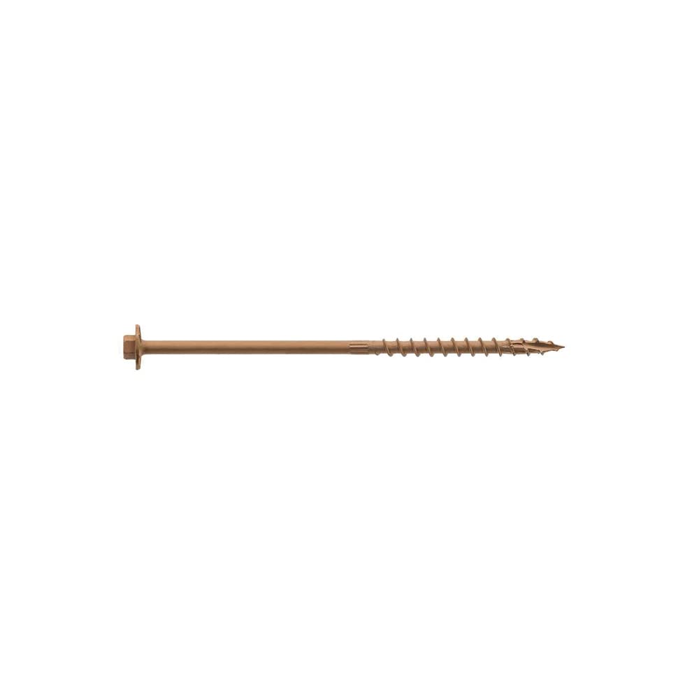 **Simpson Strong-Tie SDWH19600DBMB Strong-Drive SDWH Timber-HEX Screw — 0.195 in. x 6 in. 5/16 Hex, DB Coating (250-Pack) – Heavy-Duty Wood Fasteners for Decking, Framing & Construction Projects**