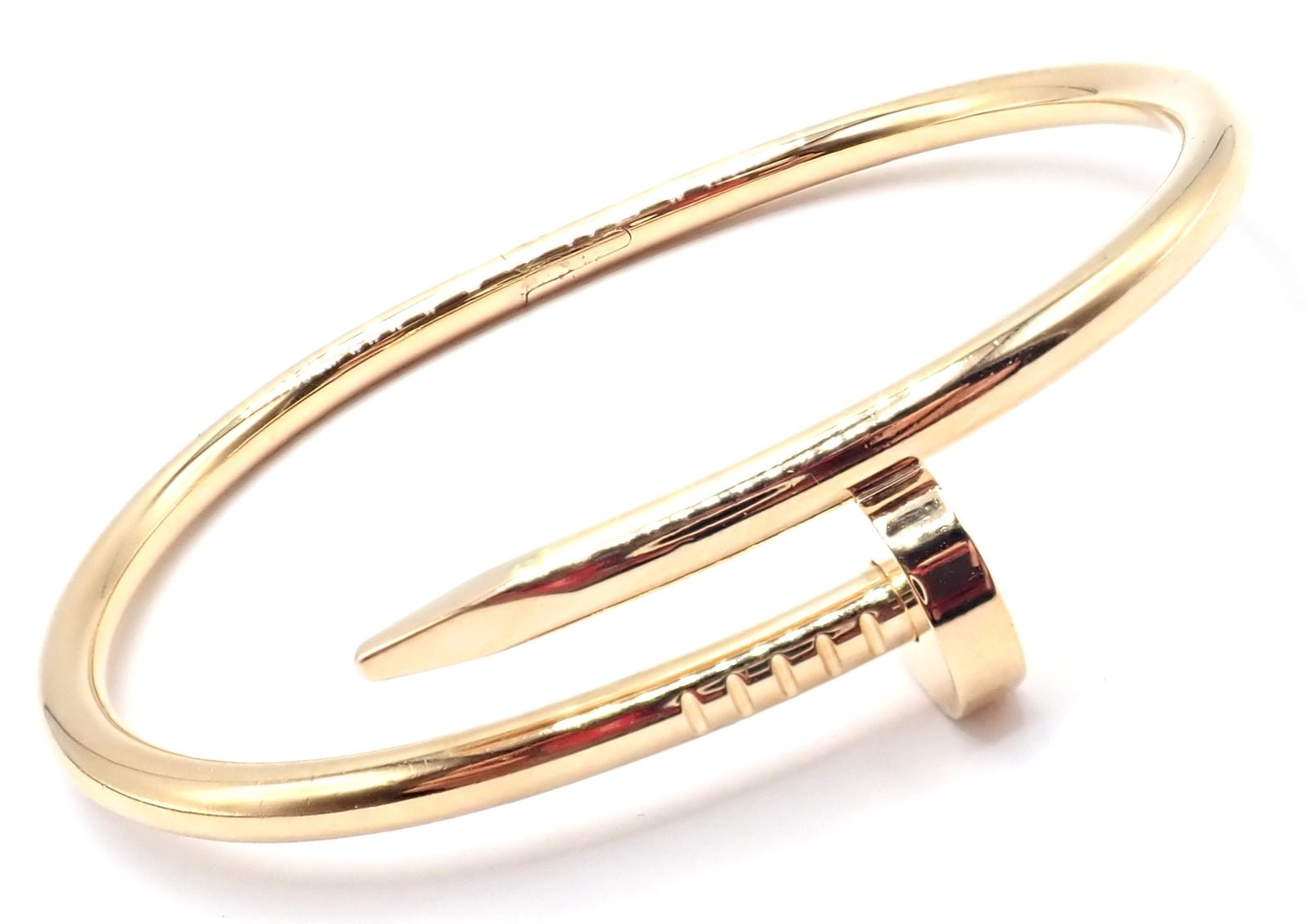 Cartier Juste un Clou 18k Yellow Gold Nail Bangle Bracelet - Size 17, Luxury Jewelry for Women, Perfect for Weddings, Parties & Special Occasions