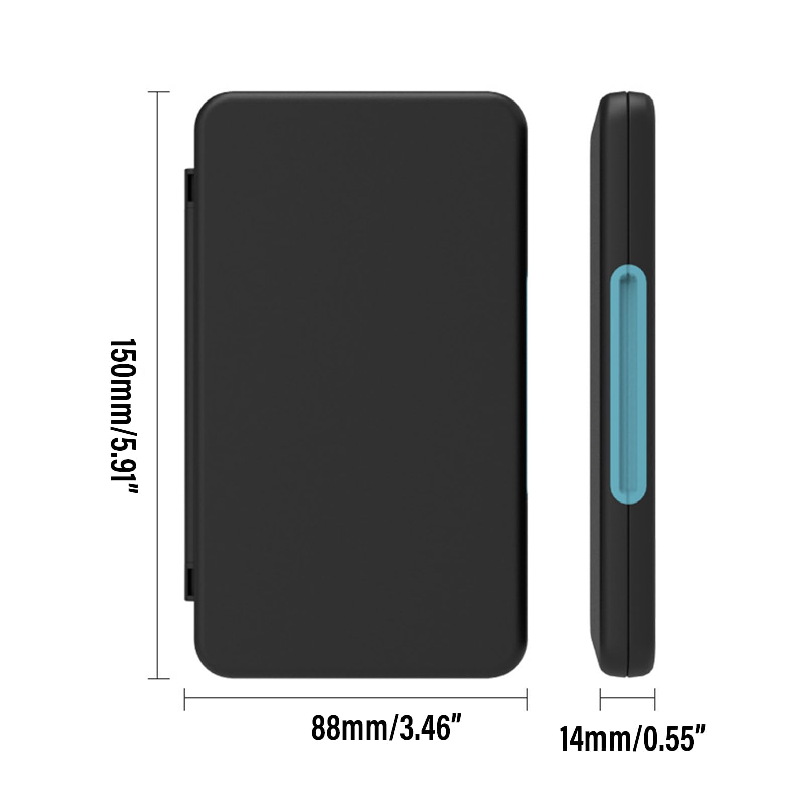 Pnuokn 20-Slot Magnetic Memory Card Holder - Secure SDXC/SDHC/SD Card Storage Case with Durable Protection - Perfect for Photographers, Videographers & Tech Enthusiasts (Travel & On-The-Go Use)
