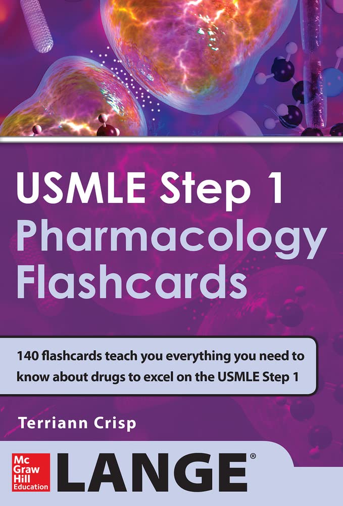 USMLE Pharmacology Review Flash Cards - High-Yield Study Cards for Medical Students | Perfect for Exam Prep & Quick Review