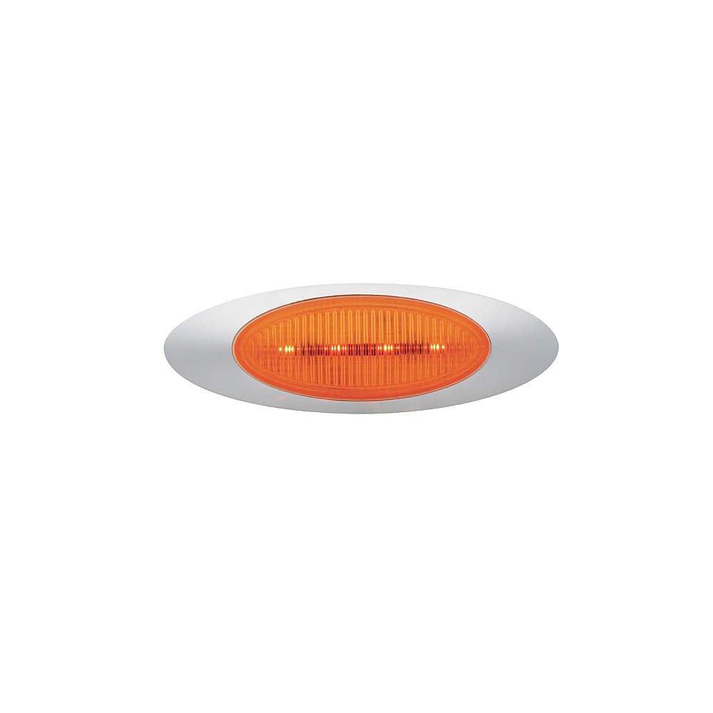 Grote 45583 - M1 Series LED Clearance and Marker Light with .180 Molded Bullet and Bezel - Perfect for Trucks, Trailers, and Heavy-Duty Vehicles