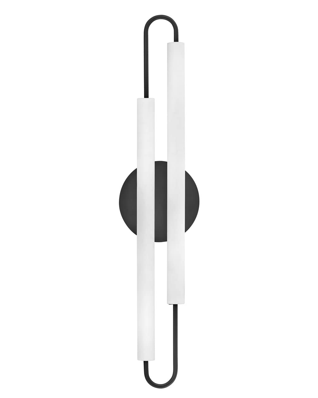 Hinkley EOS Large LED Bathroom Vanity Light Fixture in Black - Modern Lighting for Bathroom, Powder Room & Dressing Area