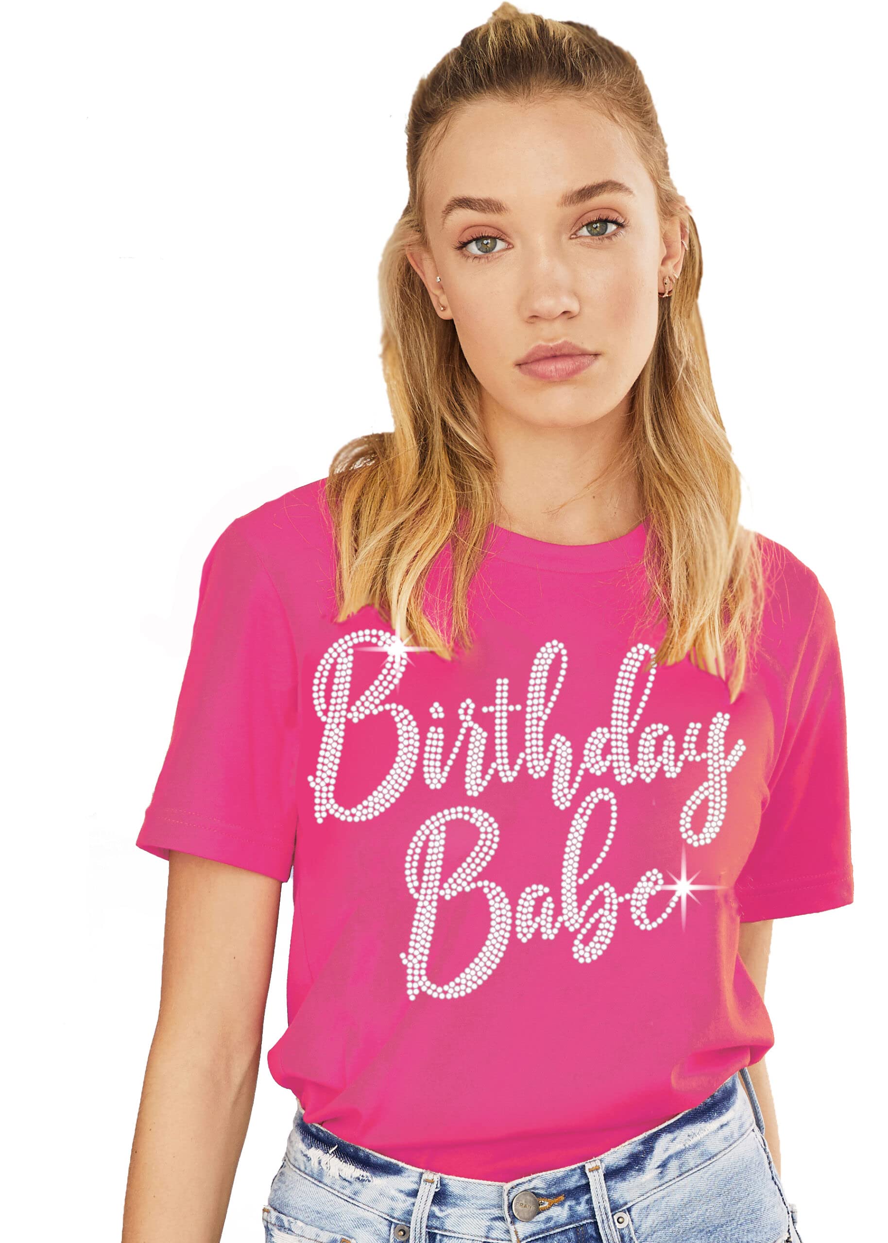 Women's Pink Birthday Shirts - Magenta Birthday Tee for Women - Hot Pink Party T-Shirt - Perfect for Birthday Parties, Girls Night Out & Special Celebrations