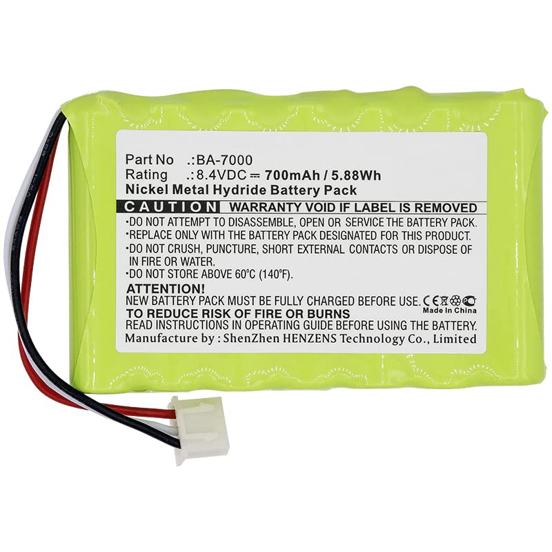 Synergy Digital Replacement Battery for Brother BA-7000 Printer - Ni-MH 8.4V 700mAh High Capacity Printer Battery - Perfect for Office Printing & Document Scanning