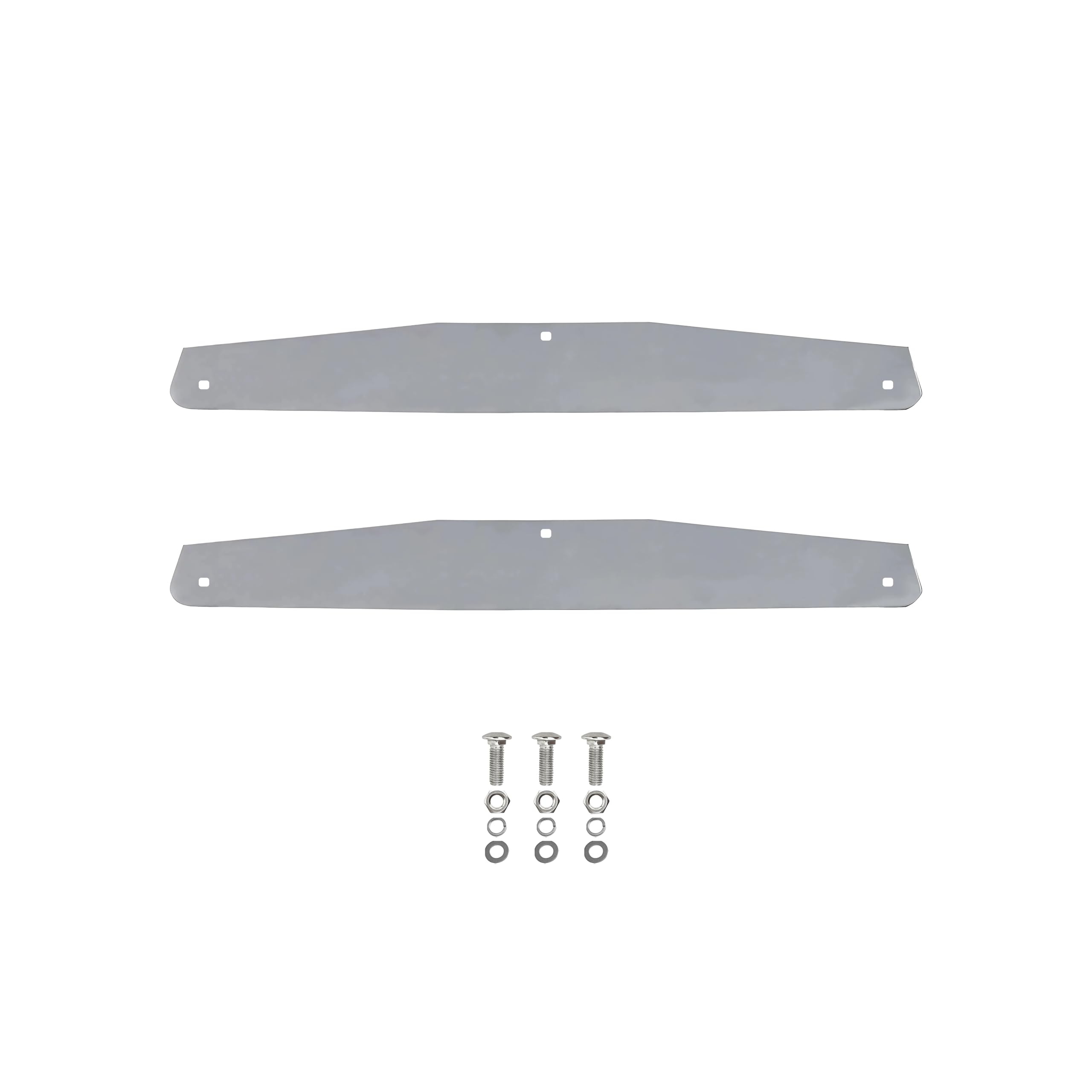 Stainless Steel Mud Flap Weights for Semi Trucks - 1 Pair (24