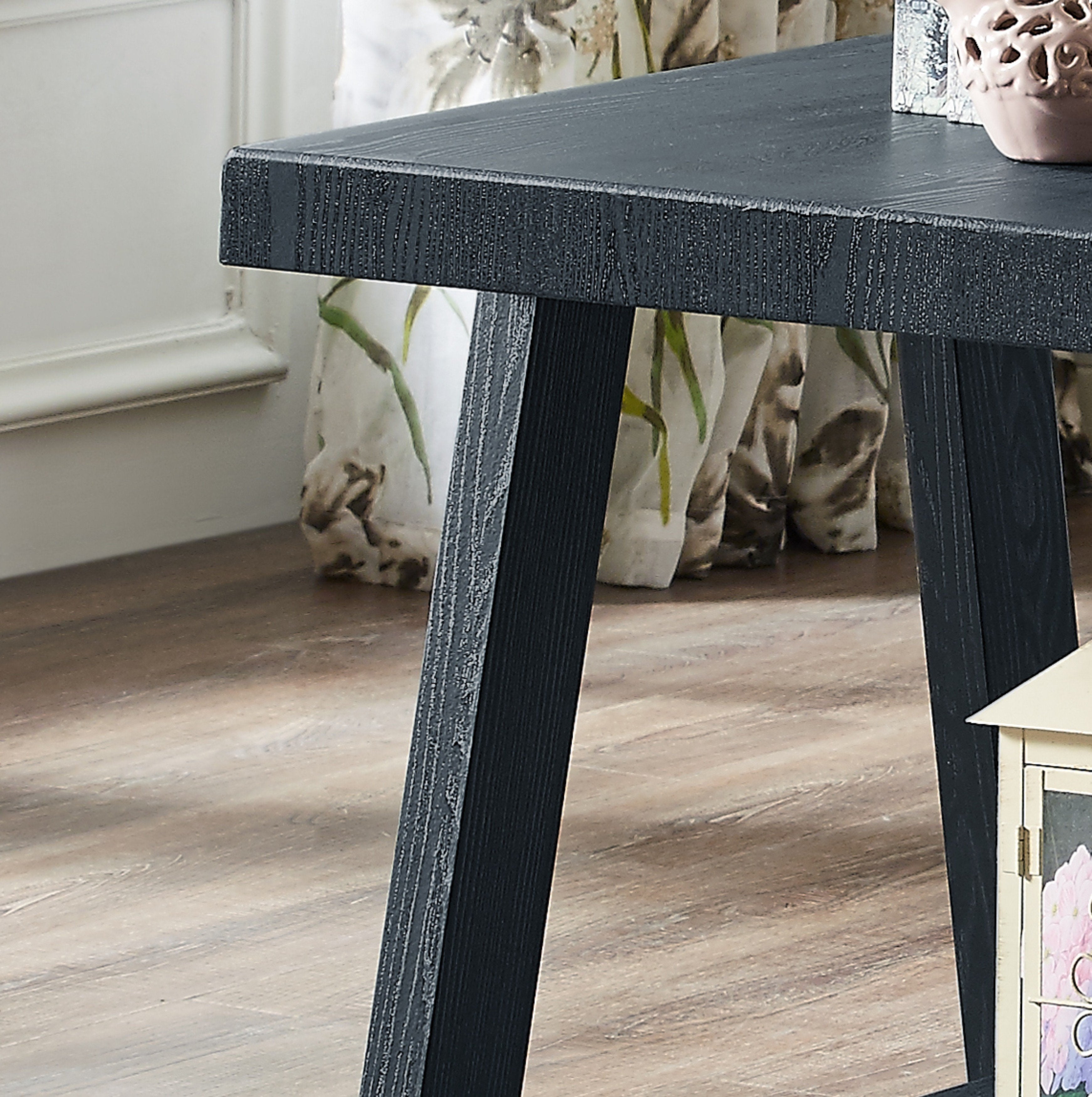 Roundhill Furniture Athens Contemporary Replicated Wood Shelf End Table - Modern Nightstand for Bedroom, Living Room, or Office - Stylish Storage & Display Solution