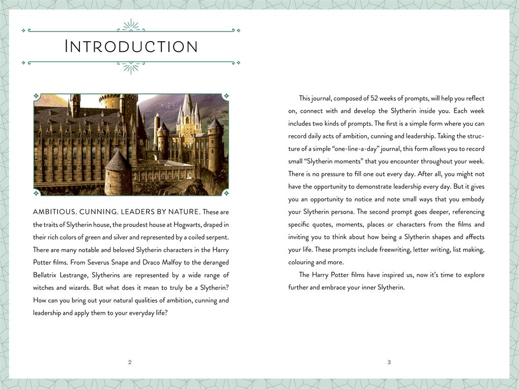 Harry Potter Ambition Guided Journal - Cultivate Your Inner Slytherin | Self-Improvement & Goal Setting Planner for Potter Fans | Perfect for Journaling, Personal Growth & Wizarding World Enthusiasts