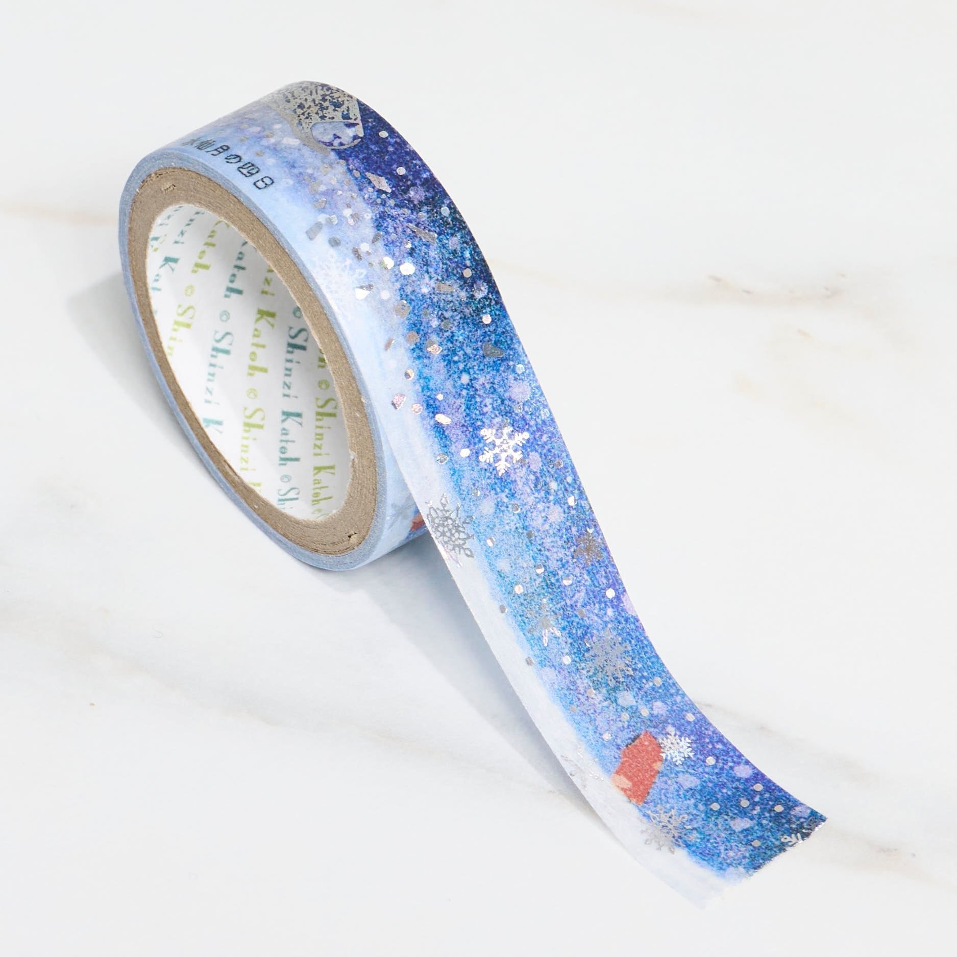 Shinzi Katoh Kirapika Masking Tape - Miyazawa Kenji Series #2 Decorative Washi Tape for Scrapbooking, Journaling & DIY Crafts - Perfect for Gift Wrapping, Bullet Journals & Home Decor