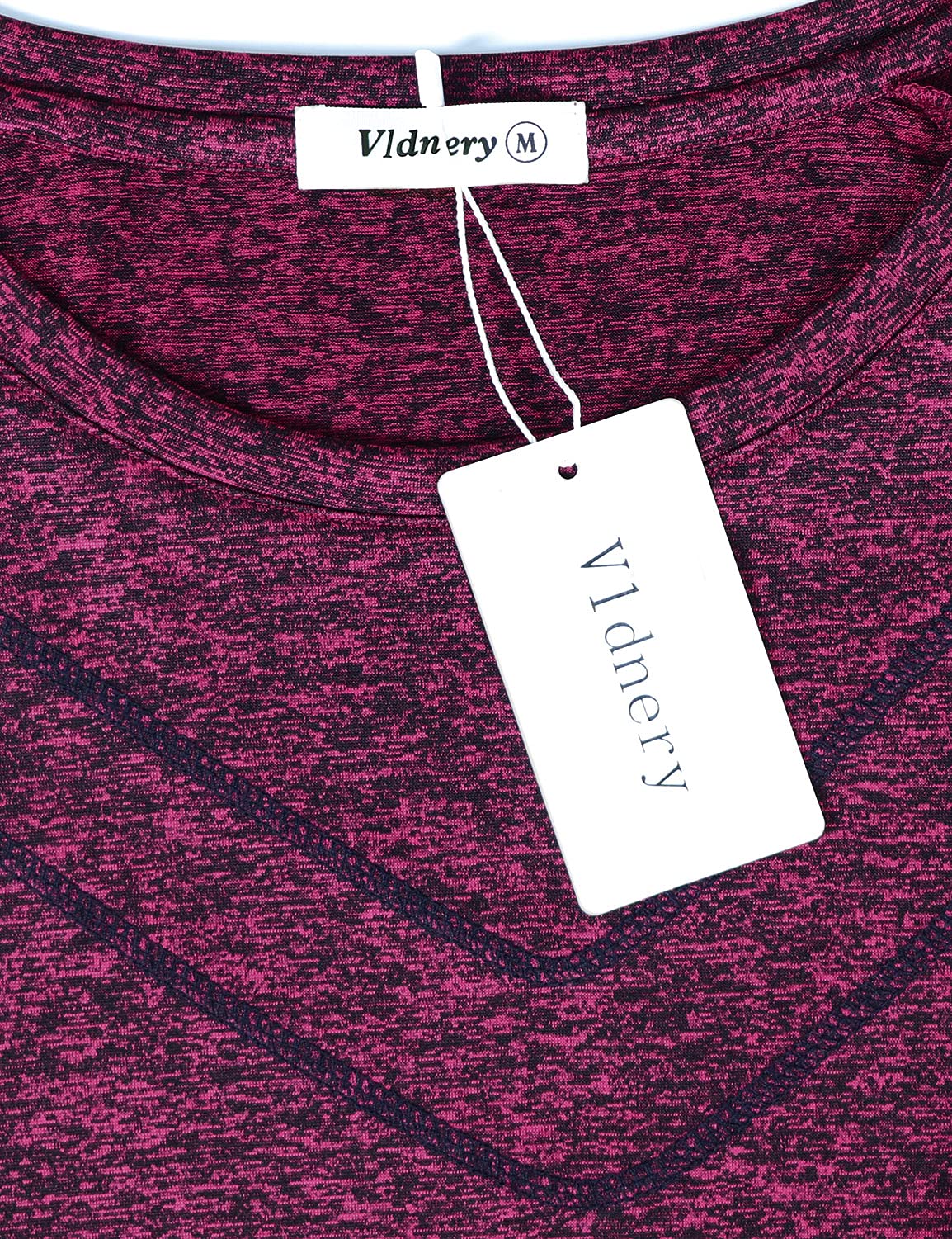 Vindery Women's Quick-Dry Yoga Shirts - Breathable Workout Tops with Front Line Decor for Gym & Athletic Activities | Loose Fit Comfort for Yoga, Pilates & Running