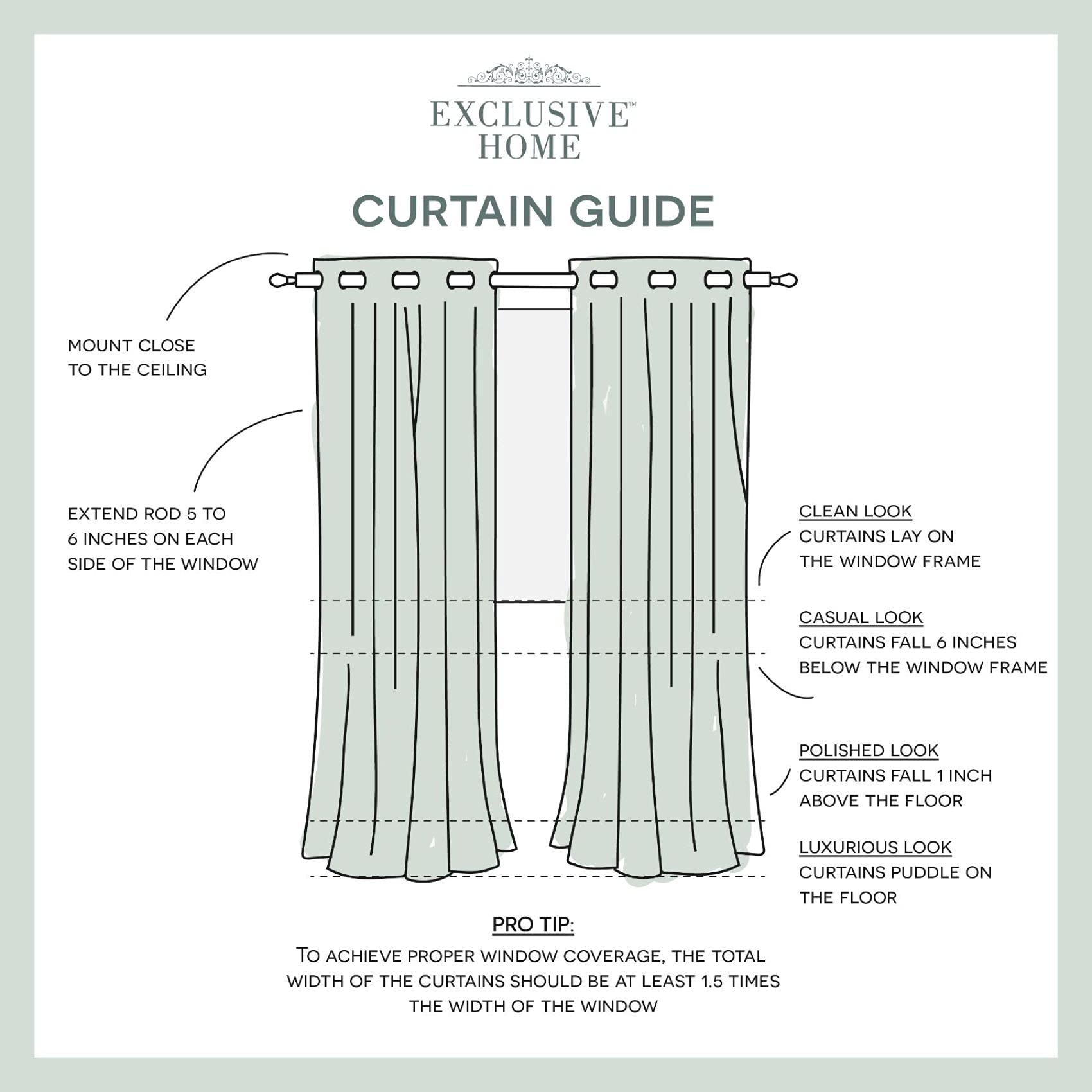 Exclusive Miami Semi-Sheer Textured Grommet Top Curtain Panels - Pair of 54