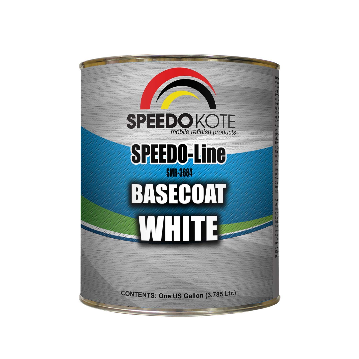 Speedokote SMR-3684 White Automotive Base Coat - 1 Gallon for Car Paint Repair & Restoration - Perfect for DIY Projects & Professional Auto Body Shops