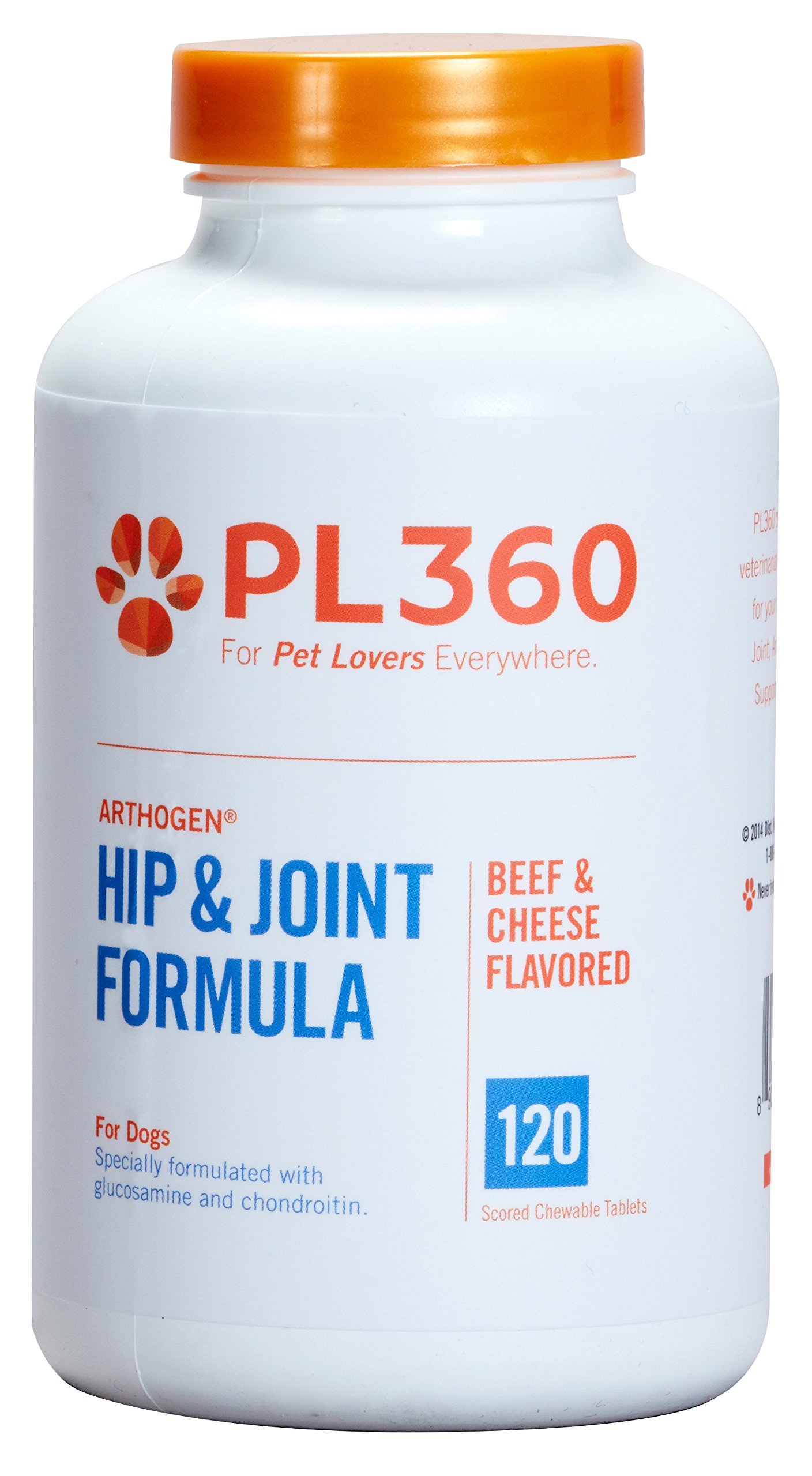 PL360 Hip and Joint Support Chewable Supplements for Dogs - Arthogen Formula for Mobility & Joint Health - Ideal for Senior Dogs & Active Pets - Supports Daily Activity & Playtime