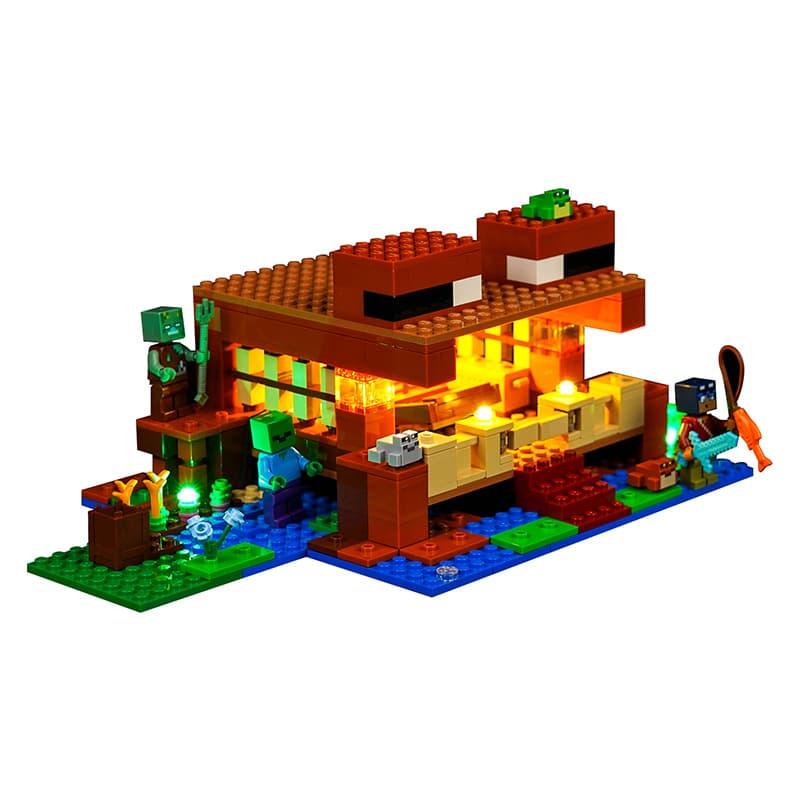 LEGO Minecraft The Frog House 21256 Light Kit - DIY Building Blocks Lighting Set for Display & Night Light - Perfect for LEGO Fans, Home Decor, and Gaming Room Ambience