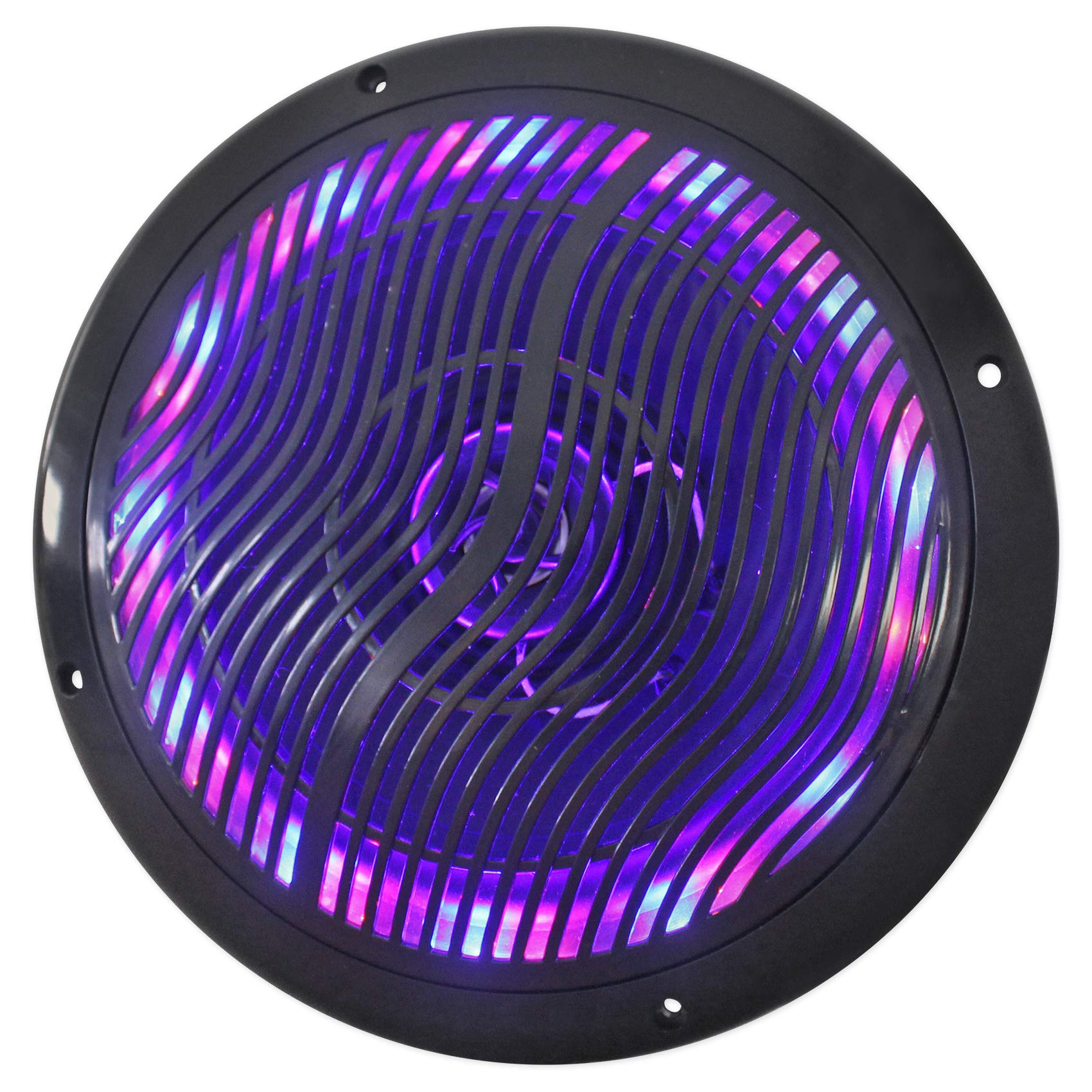 Rockville RMC80LB 8 Inch 800W Marine Boat Speakers with Multi-Color LED Lights & Remote Control - Waterproof Outdoor Audio for Boats, ATVs, UTVs, and Pool Parties