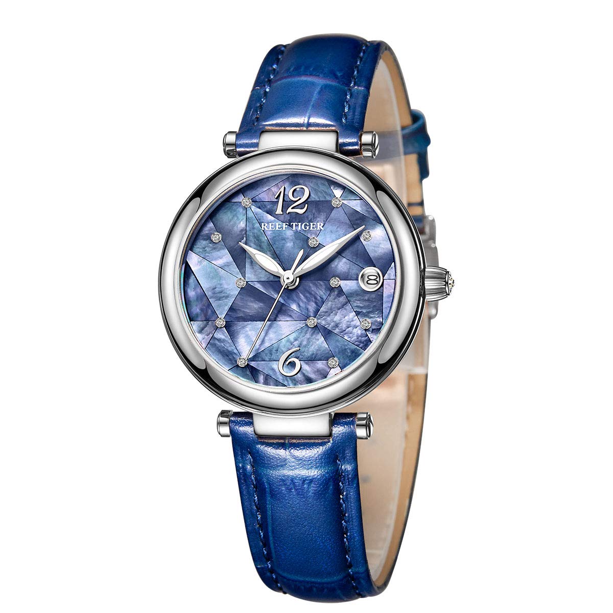 REEF TIGER Luxury Women's Automatic Watch - Stainless Steel Case, Elegant Design, RGA1584 - Perfect for Business, Parties & Everyday Wear