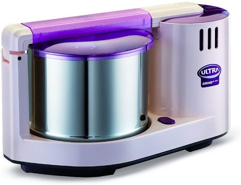 Elgi ULTRA Grind+ Gold 2 Liter Wet Grinder with Atta Kneader - 110V Stone Table Top Wet Grinder for Indian Cooking, Dosa Batter & Chapati Dough - Perfect for Home Kitchens & Restaurants