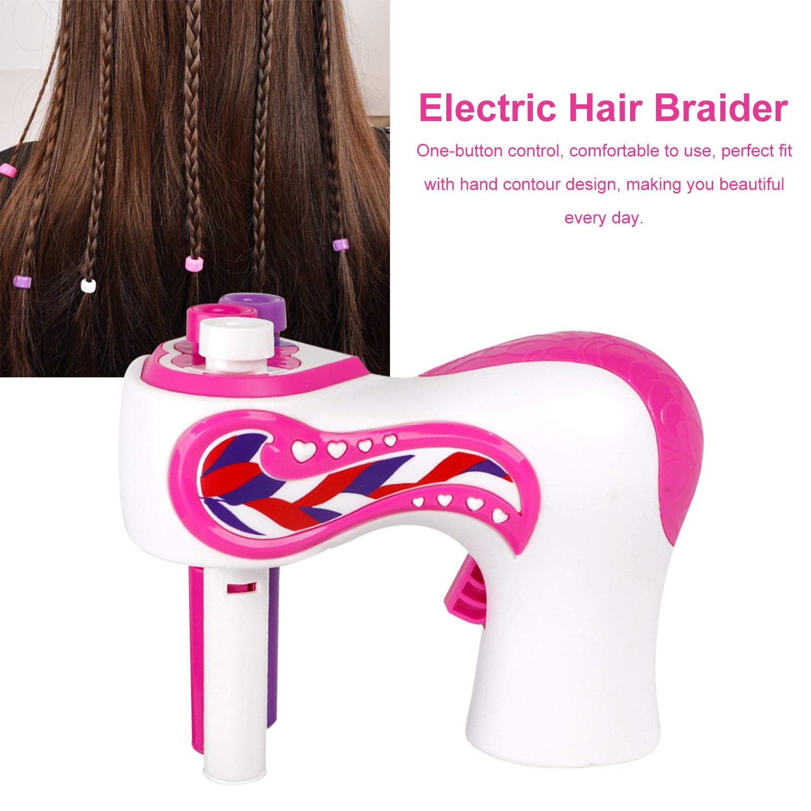 Automatic Hair Braiding Machine - Electric Hair Styler for Twist & Braid Hairstyles | Portable Hair Braider Tool Kit for Home, Travel & Salon Use