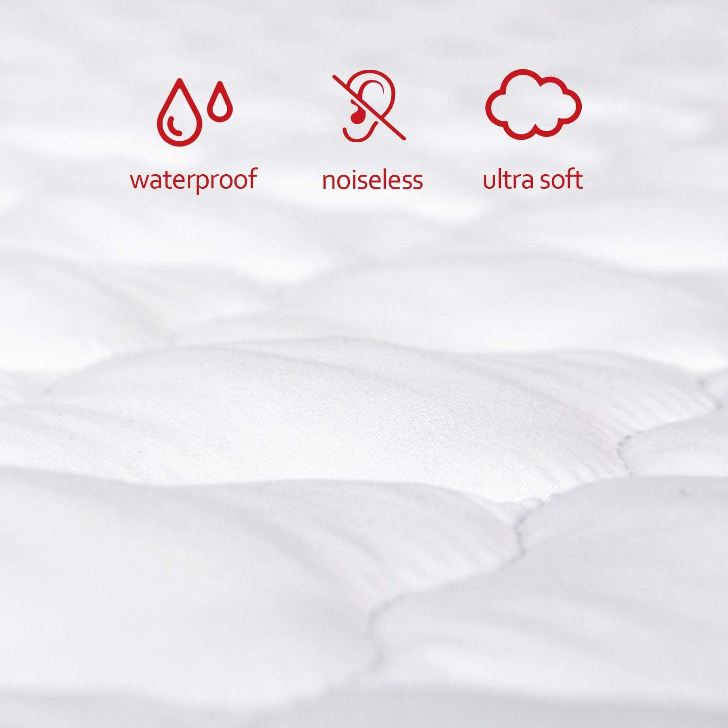 Waterproof Pack n Play Mattress Pad 2 Pack - Soft Fitted Crib Protector 27