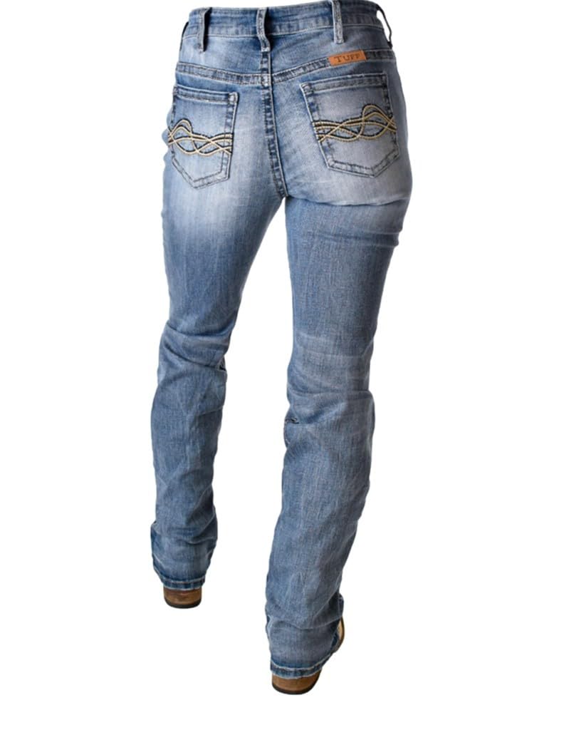 Cowgirl Tuff Western Jeans for Women - Slay 34 Regular Dark Wash JSLAYY - Perfect for Rodeo, Ranch Work & Country Fashion