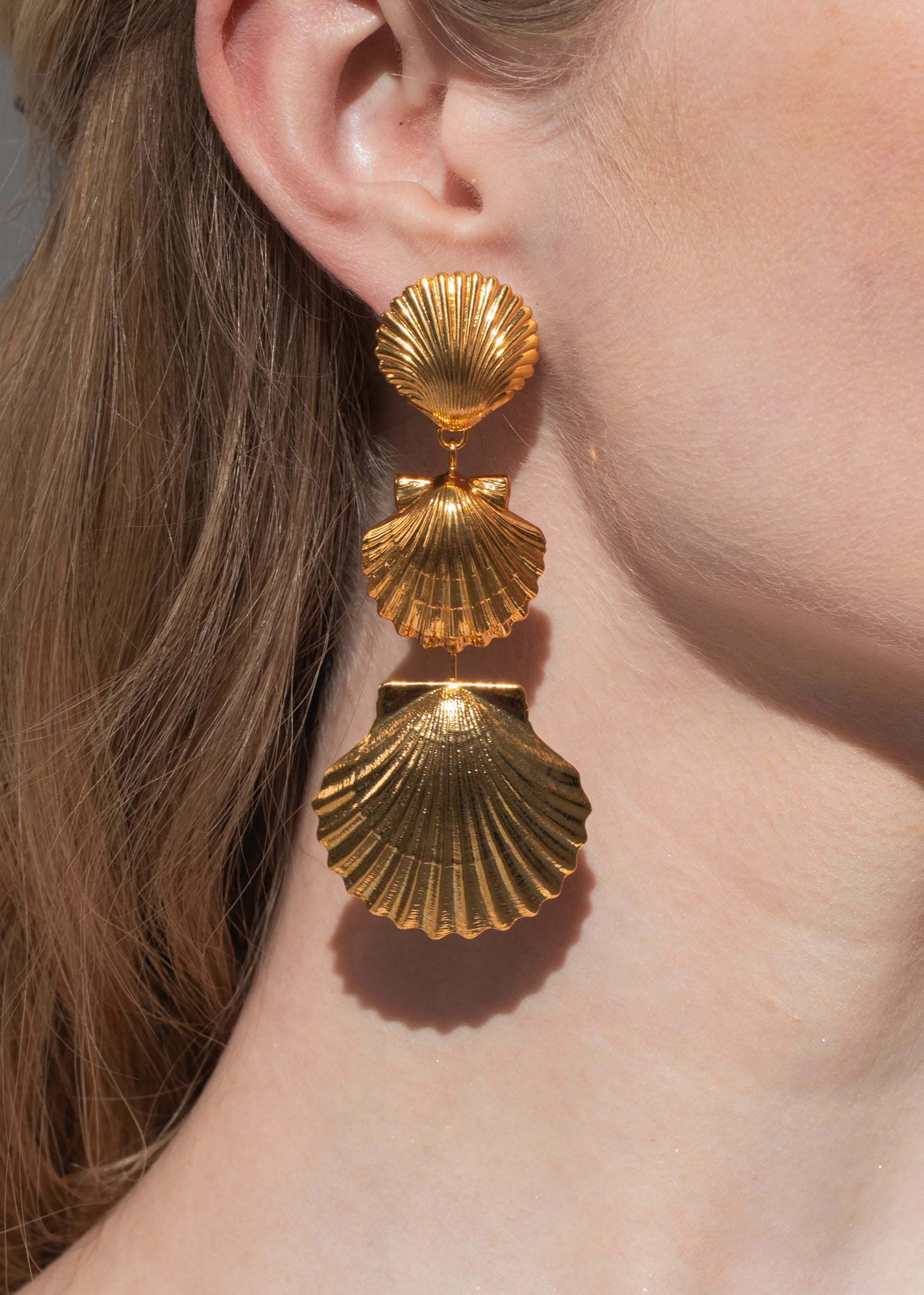 Selkie Gold Earrings - Elegant Celtic Jewelry for Women, Perfect for Weddings, Parties & Everyday Wear