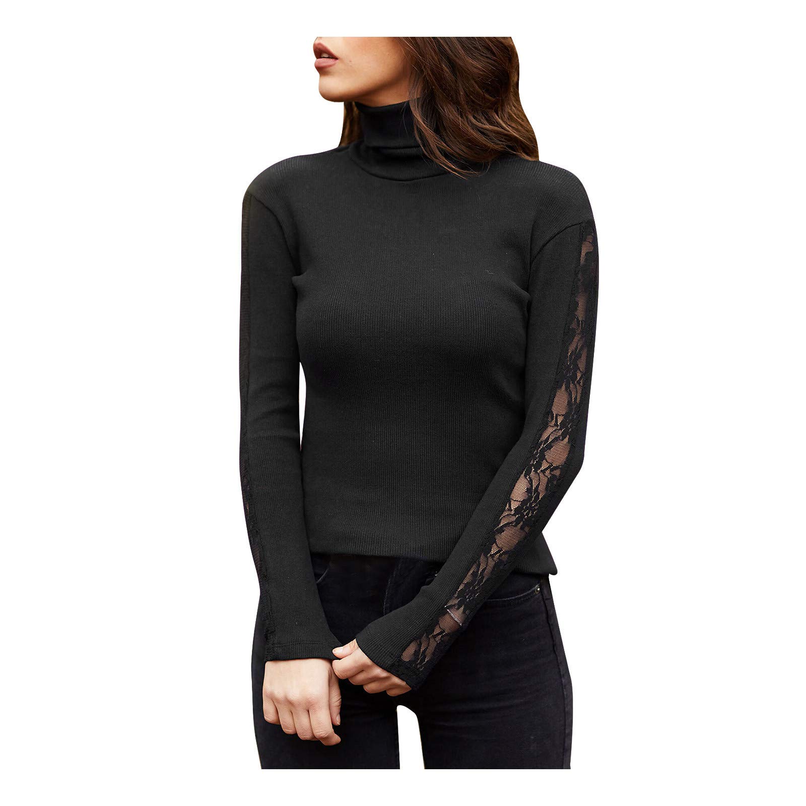 Women's Casual Long Sleeve Henley V-Neck Loose Fit Pleated Tunic Blouse - Comfortable Stylish Top for Work, Office & Everyday Wear