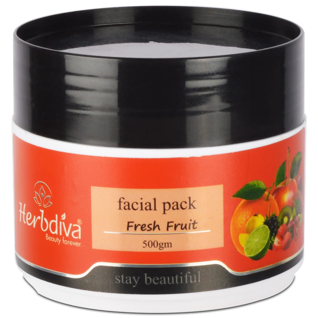 Herbdiva Fruit Facial Face Pack - 500G Natural Glow Boosting Mask for Bright & Radiant Skin | Perfect for Daily Skincare & Spa Treatments
