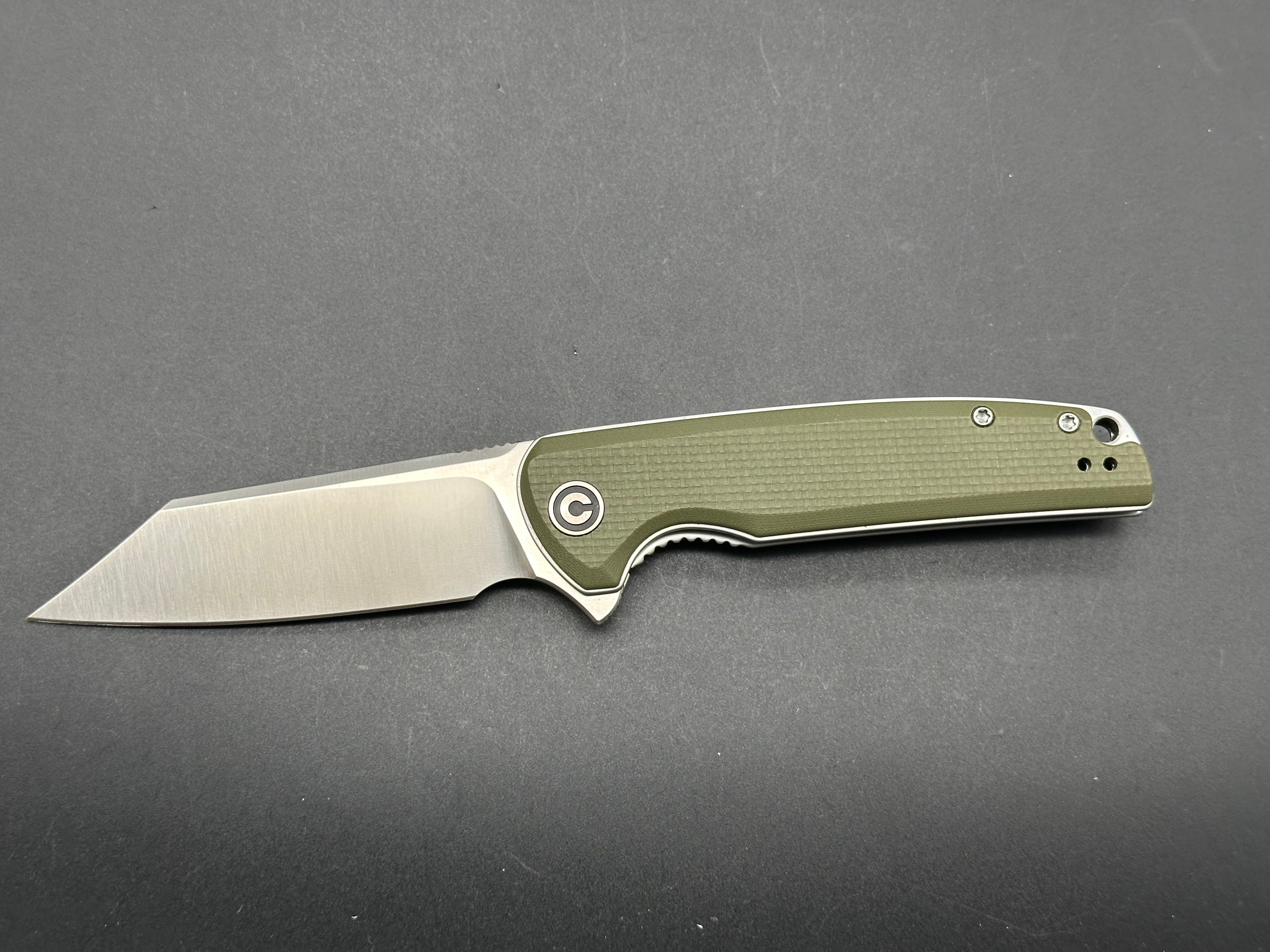 CIVIVI Brigand Folding Pocket Knife - OD Green G10 Handle, 3.5