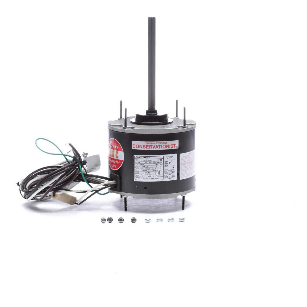 1/4 HP Condenser Fan Motor 1075 RPM 1.9