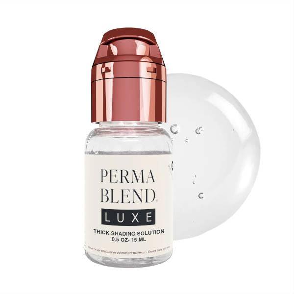 Perma Blend Luxe Thick Shading Solution Pigment - Professional Tattoo Ink for Bold Eyebrows & Permanent Makeup - Perfect for Microblading, Ombre Brows & Cosmetic Tattooing