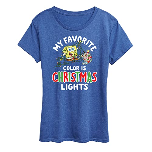 My Favorite Color is Christmas Lights - Heather Royal Blue