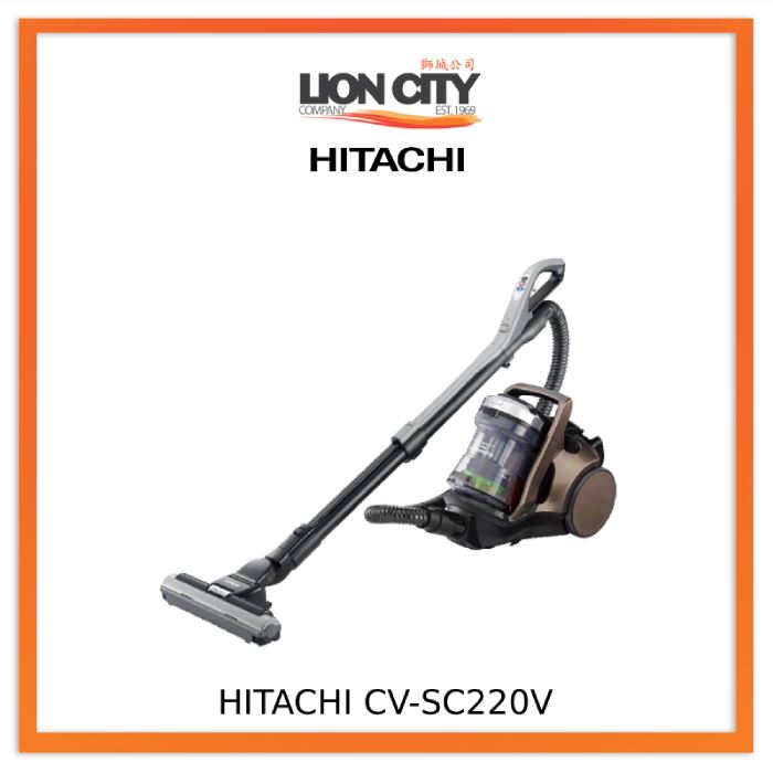 Hitachi CV SC220V Powerful Bagless Vacuum Cleaner with HEPA Filtration - Ideal for Home, Office, and Pet Hair Cleaning