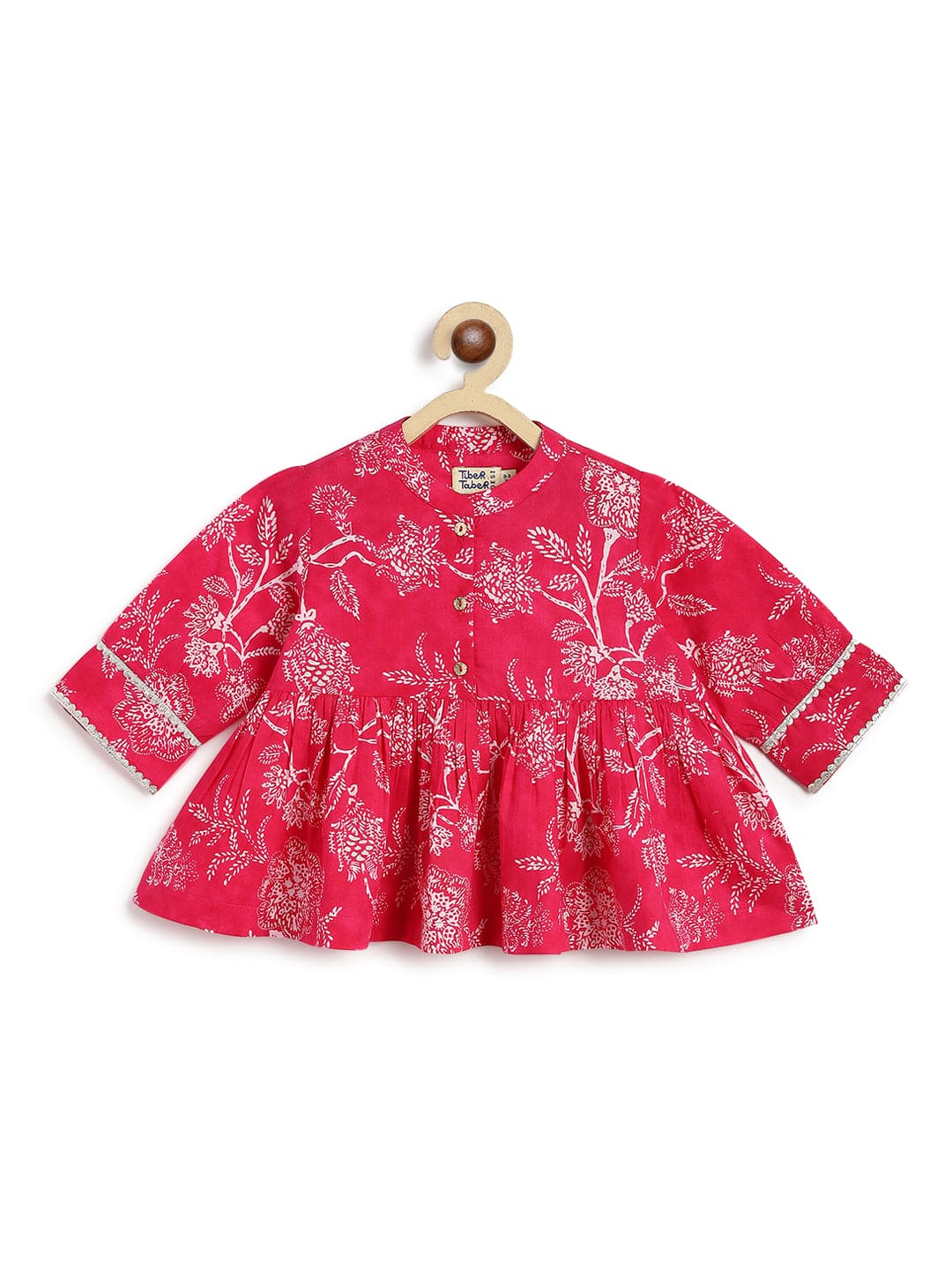 Pre Order: Girls Floral Top Set - Pink Summer Outfit for Casual Wear, Parties & Photo Shoots