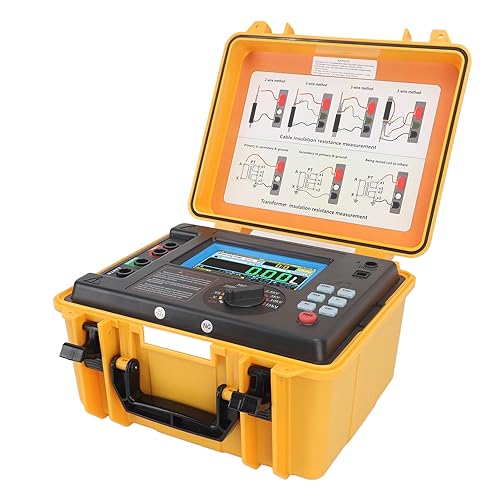 15KV High Voltage Megohmmeter - ETCR3520C Digital Insulation Resistance Tester with DCV/ACV Measurement, 100-240V (US Plug) - Perfect for Electrical Maintenance, Industrial Testing & Home DIY Projects
