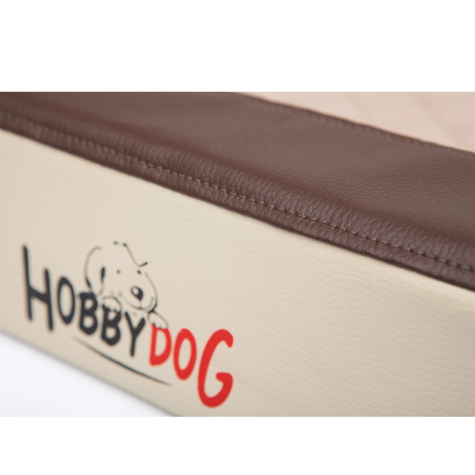 Hobbydog Cordura Deluxe Dog Bed - X-Large Waterproof Pet Bed for Large Dogs, Durable & Comfortable Brown Dog Crate Pad - Perfect for Kennels, Crates & Home Use