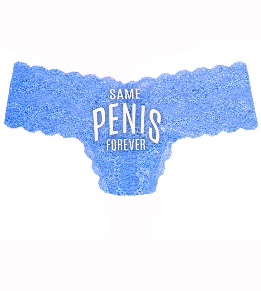Blue Lace Thong (White Spf)