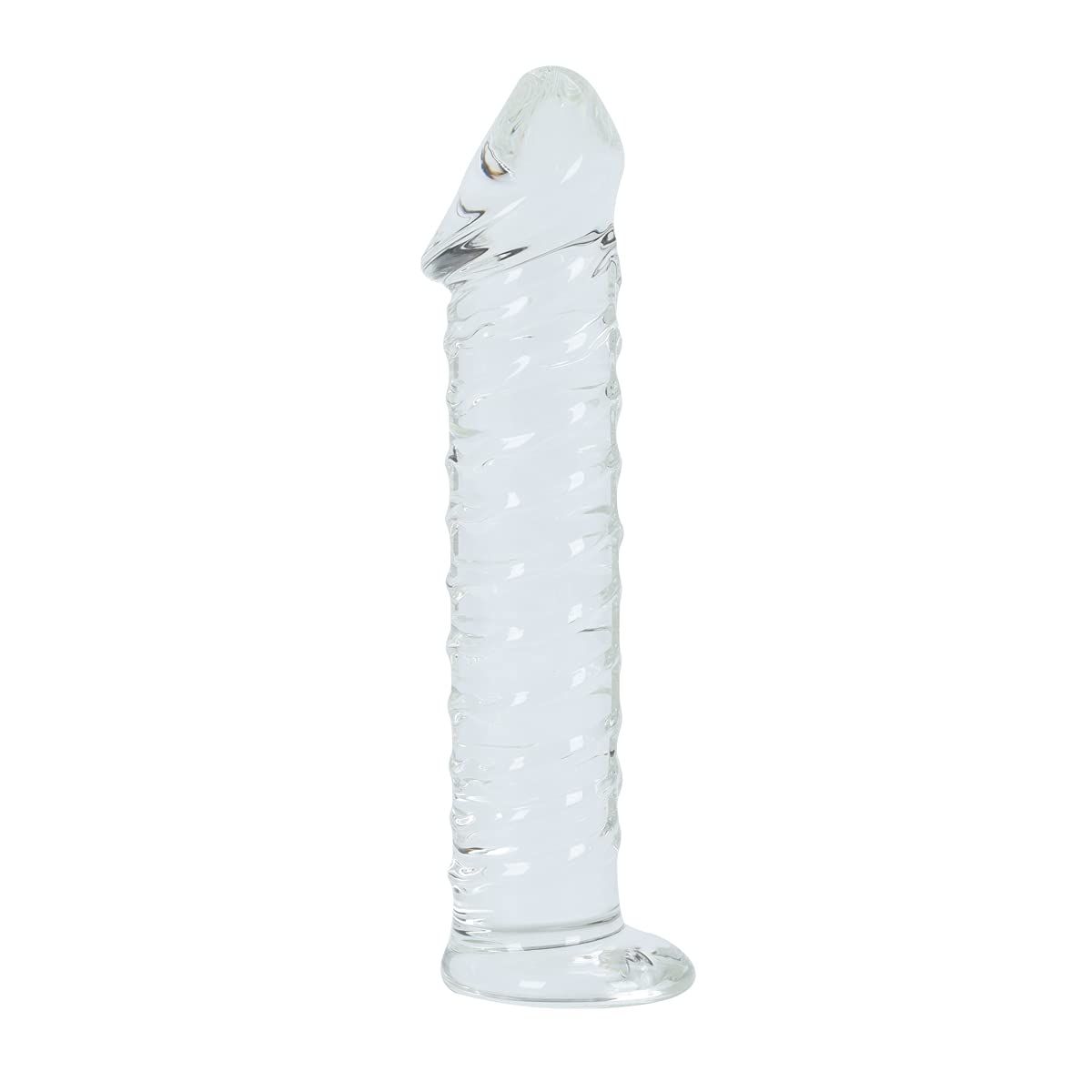 Premium Large Clear Glass Dildo - 8 Inch Crystal Penis Toy for Women & Couples - Body-Safe Smooth Surface for Solo Play & Partnered Pleasure - Perfect for Sensual Massage, Foreplay & Intimate Exploration