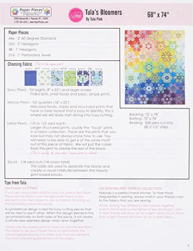 Tula's Bloomers Complete Paper Pieces - Premium Scrapbooking & Quilting Supplies for DIY Craft Projects | Perfect for Card Making, Memory Books & Home Decor